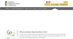 Desktop Screenshot of goldenopportunities.ca